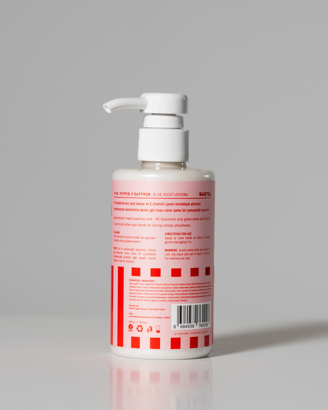 NO.2 PINK PEPPER // SAFFRON El ve Vücut Losyonu (300ml)