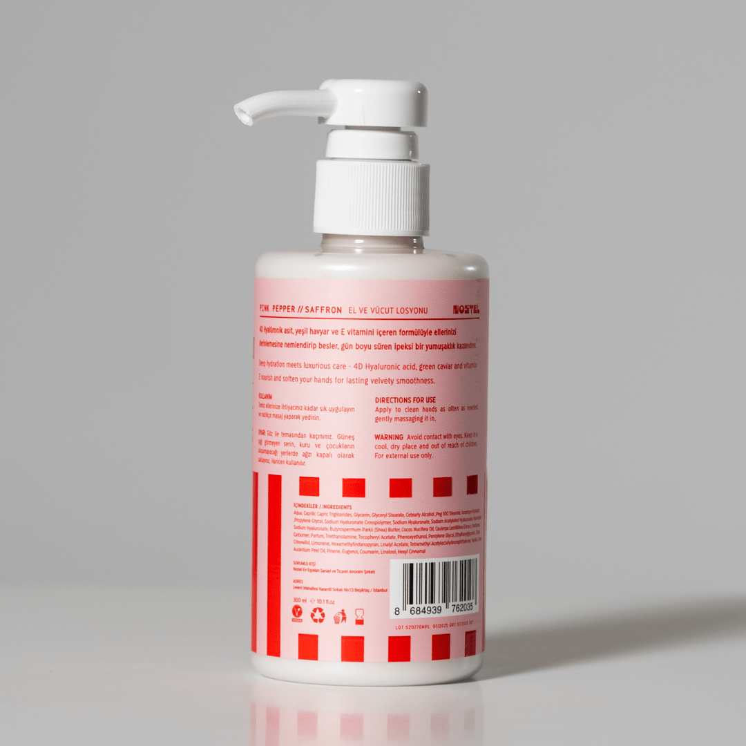 NO.2 PINK PEPPER // SAFFRON El ve Vücut Losyonu (300ml) - NOSTEL