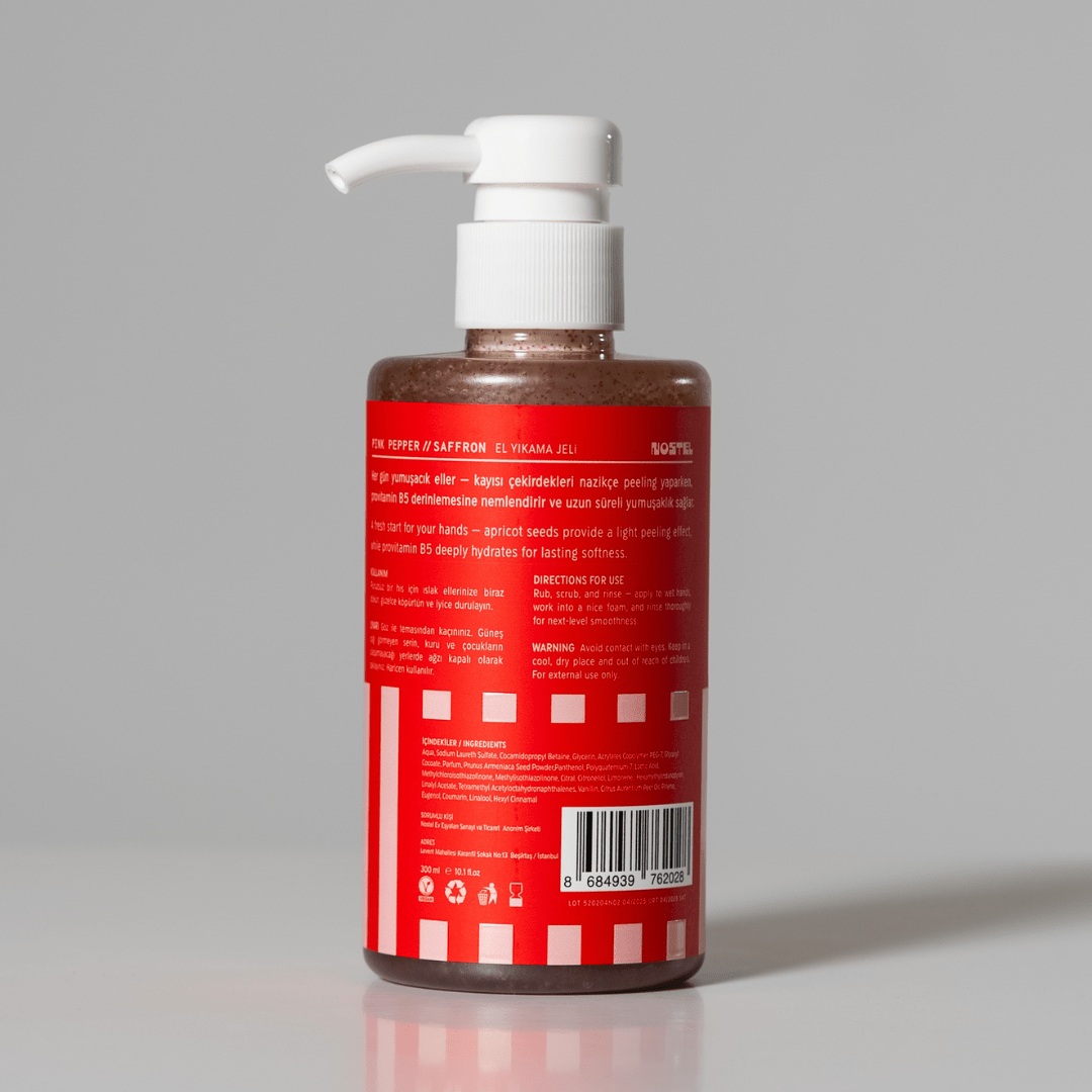NO.2 PINK PEPPER // SAFFRON Peelingli Sıvı Sabun (300ml) - NOSTEL