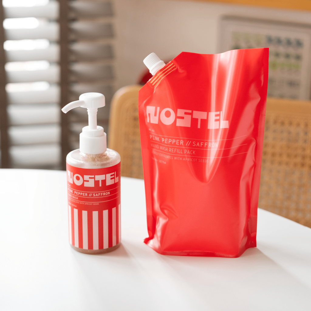 PINK PEPPER // SAFFRON Peelingli Sabun Refill Set (1L+330ml) - NOSTEL
