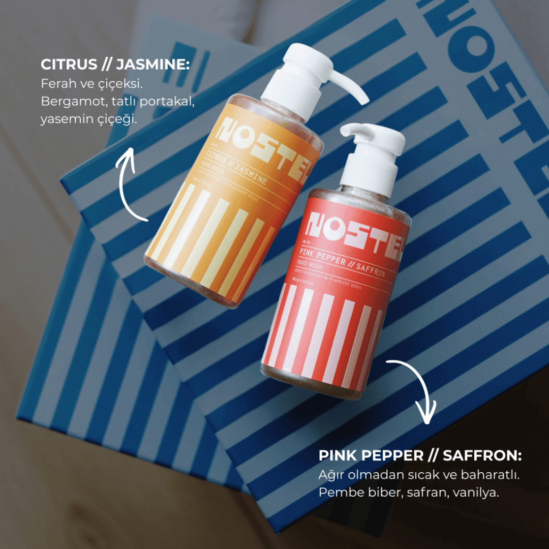 THE TRIO STARTER - Peelingli Sabun & Losyon Deneme Seti (3x300ml) - NOSTEL